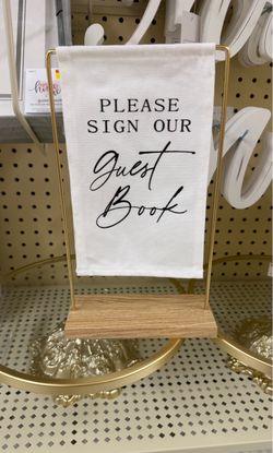 Guest book sign