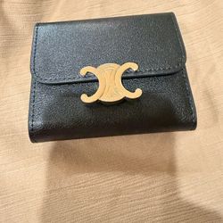 New Leather Wallet Woman Black Color 