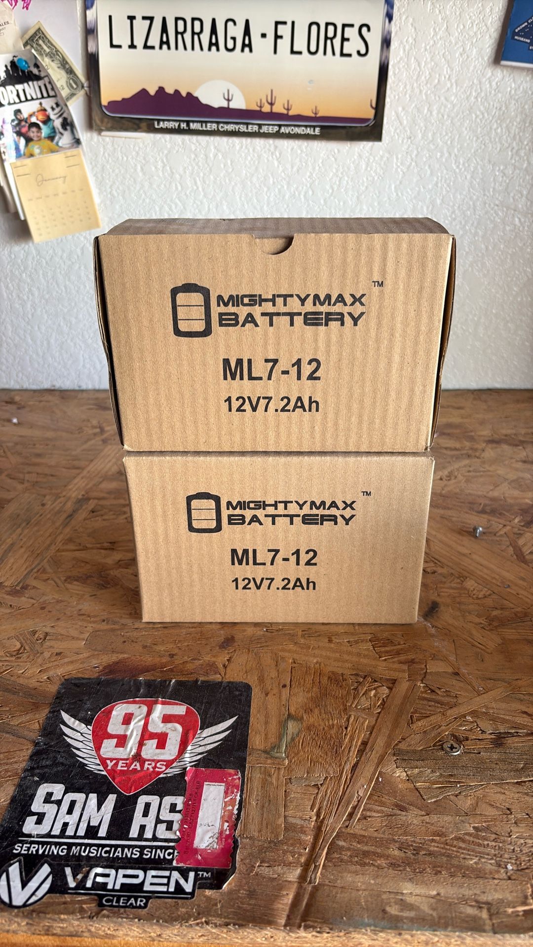Two Mighty Max Batteries 15 Bucks Each Or 25 For Both Brand New