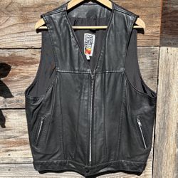 VINTAGE ODYSSEY MOTORCYCLE VEST Men’s Xl MADE IN SAN LEANDRO  CA. 