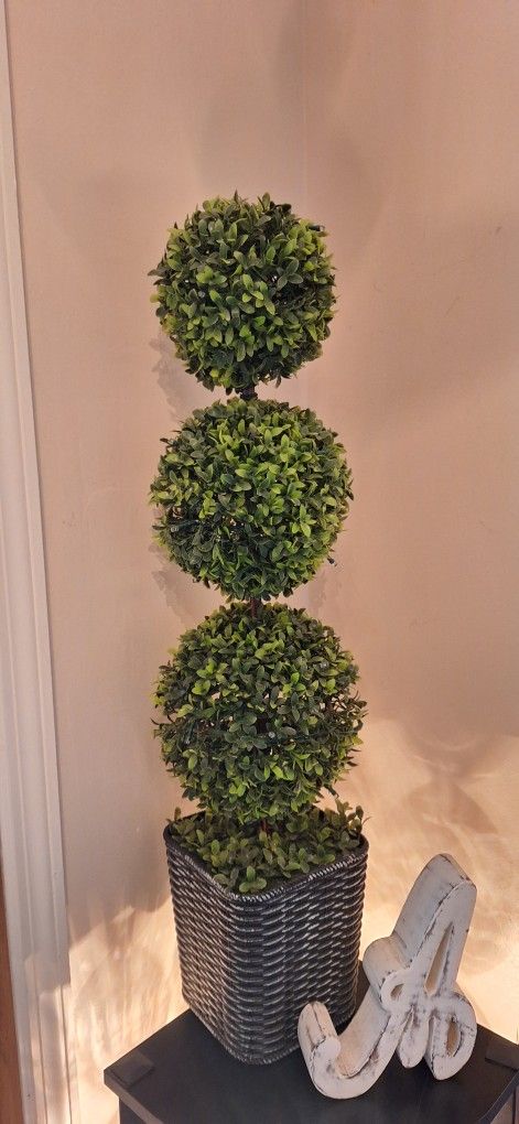 Topiary With Miniature Lights & Timer