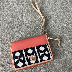 New Leather Wristlet Purse / Wallet with Strap