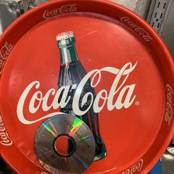 Vintage Coke Tray And  car mini Cooler