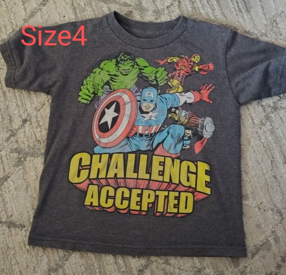 Avengers Tee Shirt Size 4