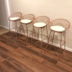 Rose Gold Bar Stools