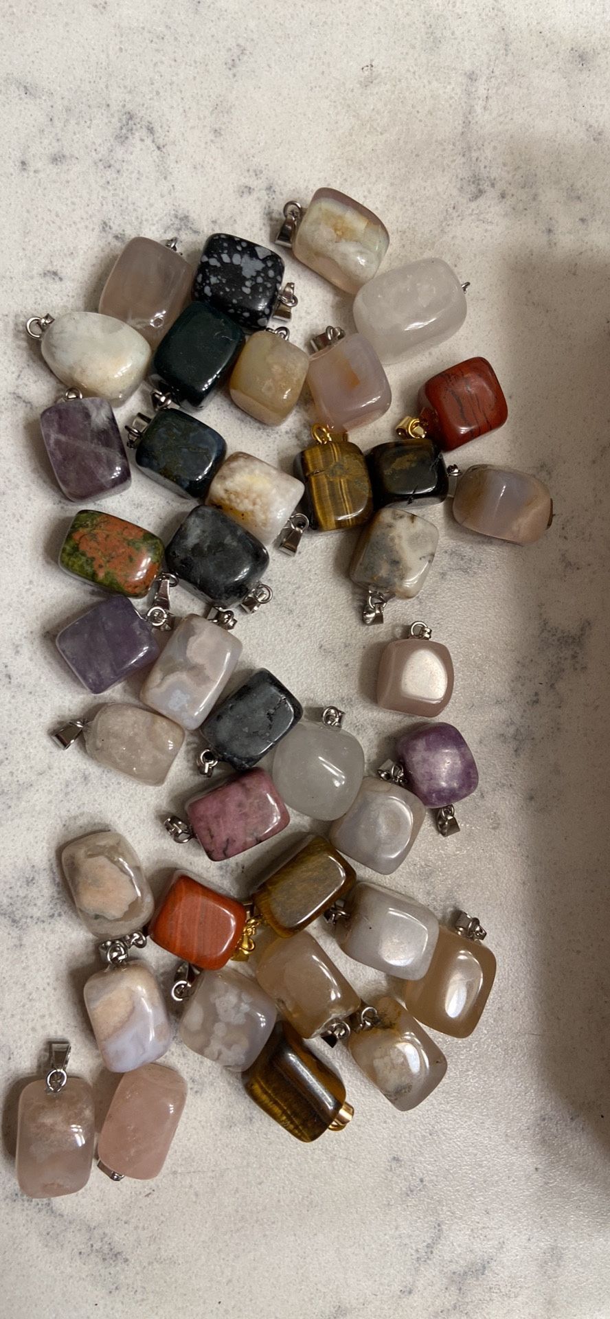 Square Crystal pendants