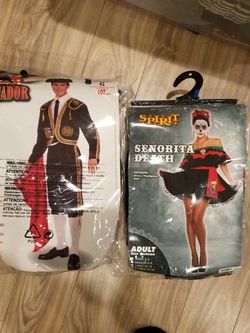 Matador and Senorita costumes