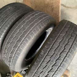 3 general grabber hts tires , 255/70/17 