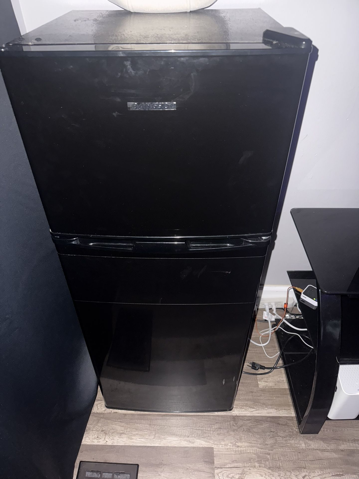 Black Mid Size Refrigerator