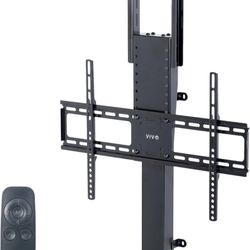VIVO Motorized Large TV Stand for 37 to 77 inch Screens, Vertical Lift Television Stand with Remote