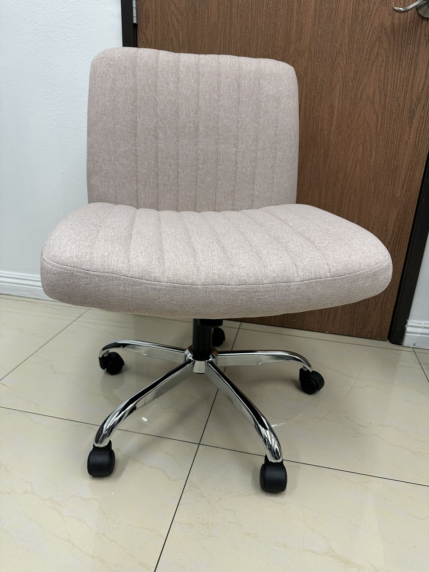 Office Chair with 115° Rocking, Office Chair for Heavy People with Wheels, Wide Office Chair No Arms