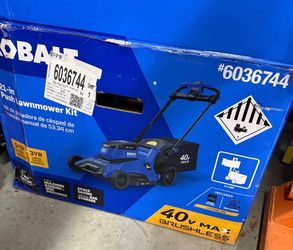 Kobalt 40 Volt 21 in Brushless Battery Push Lawn Mower