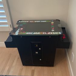 Atari  Classics Arcade Table and 2 Stools
