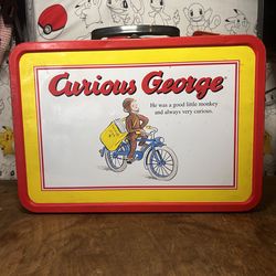 Vintage curious George metal box