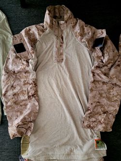 2 Brand NEW Sets Of USMC Marine Corps Desert MARPAT FROG Combat Shirts & Trousers. Size MEDIUM LONG *BRAND NEW*
