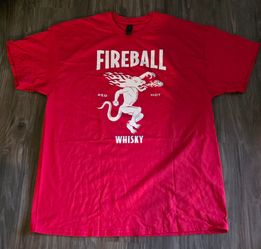 *Brand New* Fireball Whisky Red Tshirt Top Shirt sz XL & Small