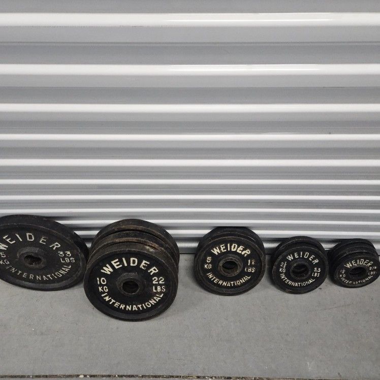 WEIDER INTERNATIONAL OLYMPIC PLATE SET