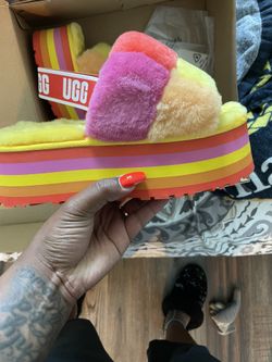 Ugg Disco Checker Slide Size 8