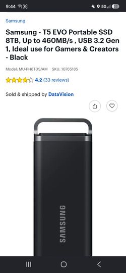 Samsung portable ssd t5 evo