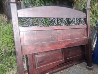 Heavy duty , solid wood queen size bed frame