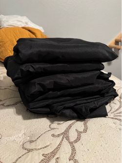 (8) black rectangle 90" x 156" tablecloth