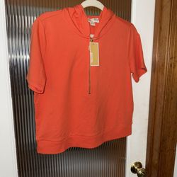 Michael Kors Orange Summer Hoodie, NWT! S-S