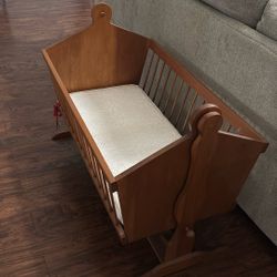 Hand Made Wood Cradle