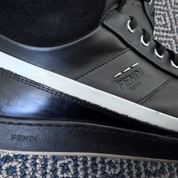 Fendi Leather Hightop Sneakers