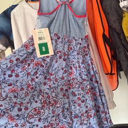 Jona Michelle little girls dress  red, white, &blue