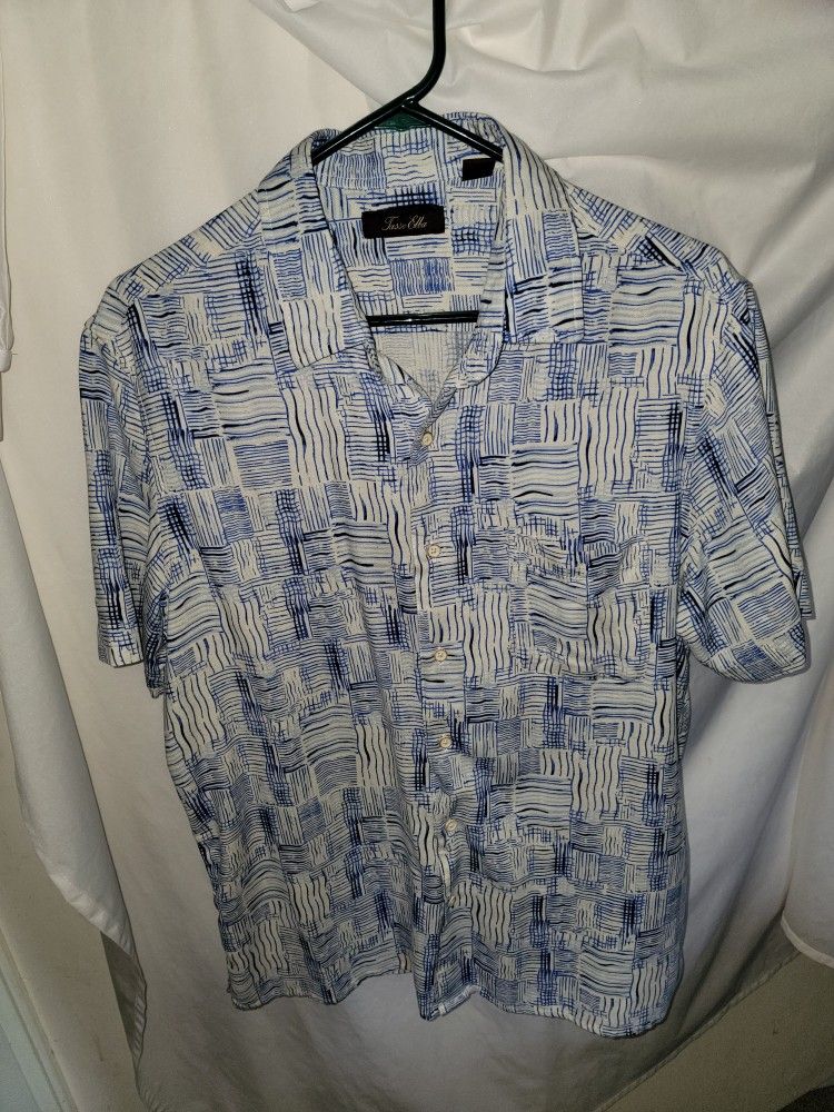 Used Men's Tasso Elba Silk Shirt