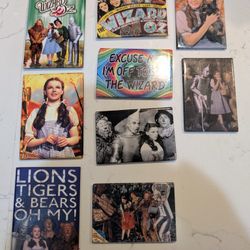 Set Of 9 Wizard Of Oz Magnets