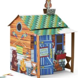 Color-Your-Own Cabin Craft Kit - Mondo Llama