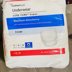 Cardinal Health Adult Underwear XL (12 Count)$2