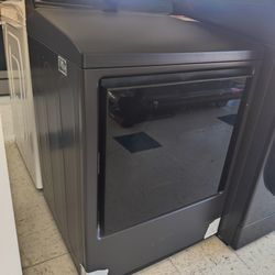 New
7.3 cu. ft. Vented SMART Electric Dryer in Matte Black with EasyLoad Door and Sensor Dry Tech