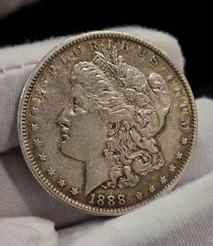 1888-P Morgan Silver Dollar VF Peripheral Toning