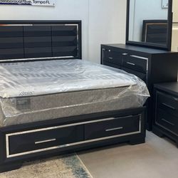 New 4pc Bedroom Set In Box 📦 Buy Now Pay Later