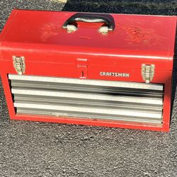Craftsman 3 Drawer Metal Portable Tool Box