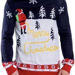 Tipsy Elves Ugly Christmas Sweaters for Men Size Large Colorful & Funny Sweater