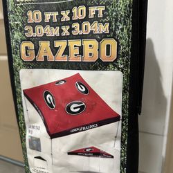 10’x10’ UGA Gazebo For Tailgate Party! 