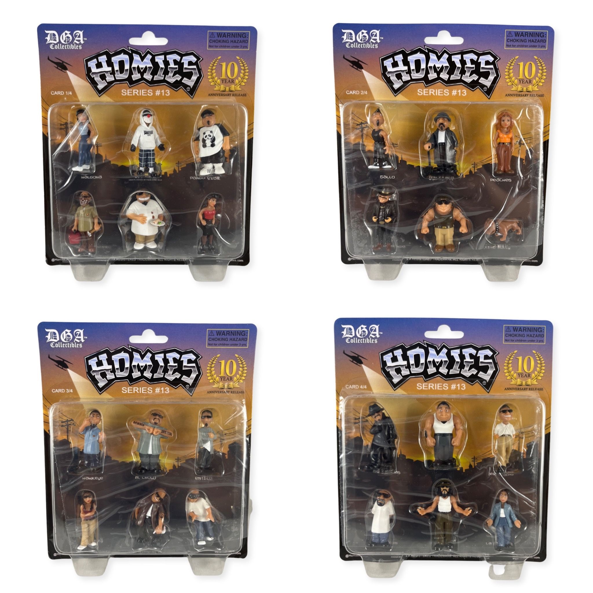 Homies 10 Years Anniversary Release Miniature Figurines Set