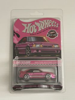 hot wheels rlc 1993 ford mustang cobra r pink