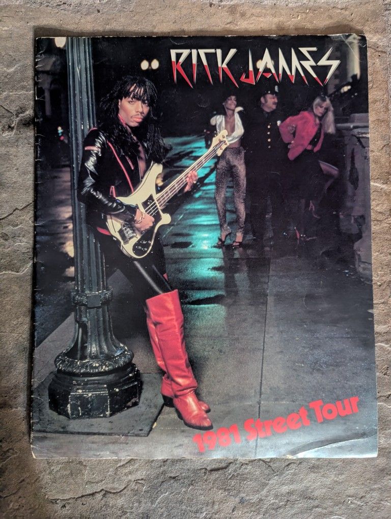 Incredibly Rare Vintage Rick James Street Songs 1981 Street Tour Promo Tour Book