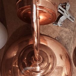 Baselite Shallow Series Polished Copper Lighting Fixture