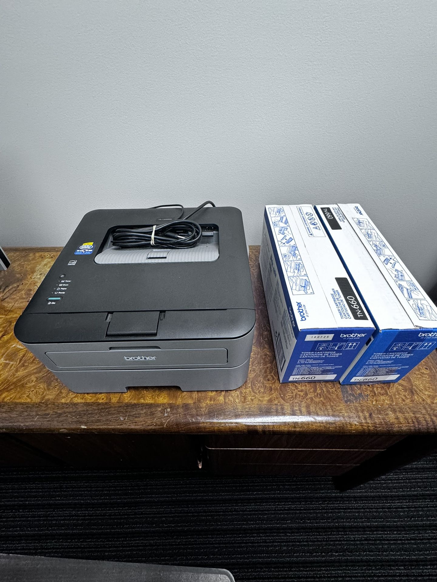 Brother Laser Printer With 2 Toner Cartridge High Yield