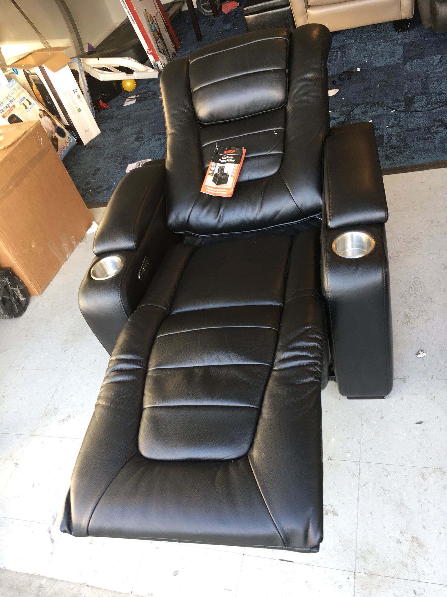 Paxton power theater recliner power adjustable head rest