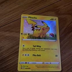 Pikachu holographic card