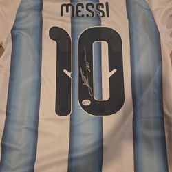 authenticated Messi signed jersey