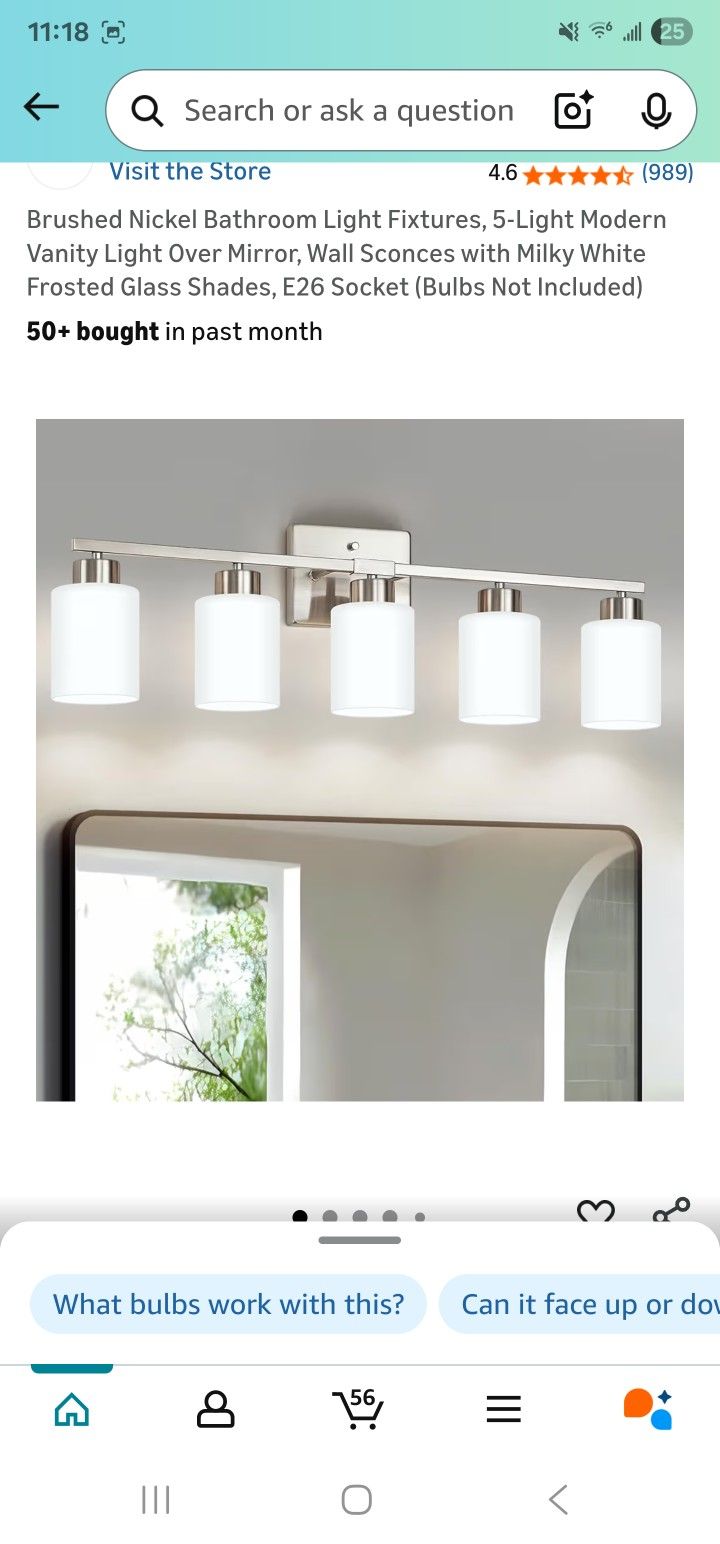 5 Bulb Bathroom Light Fixture
