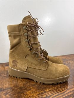 McRae USMC Combat Boots Men’s 9.5 R Hot Weather Vibram Sole Military Issued EGA
