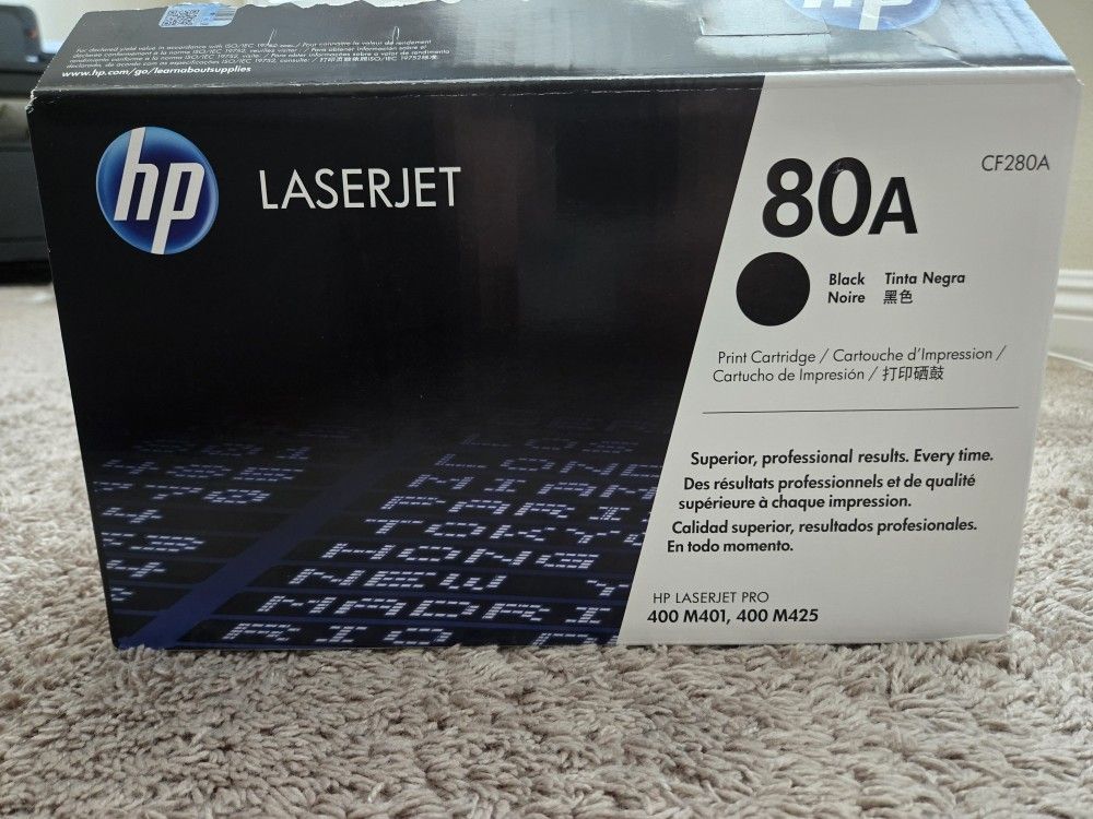 HP LASERJET 80A CF280A GENUINE BLACK PRINT CARTRIDGE